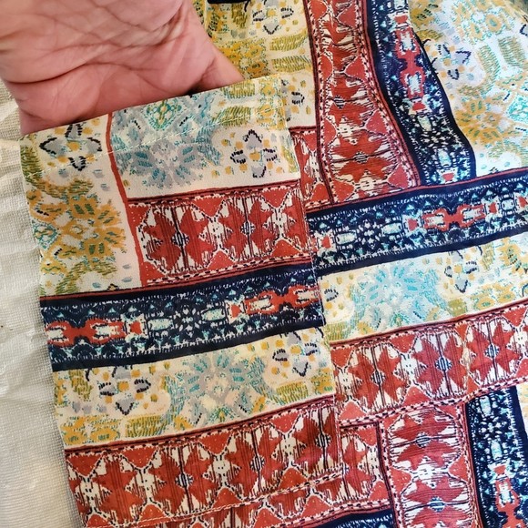 𝅺Band of Gypsies Boho multi color Sheer tunic XS - Picture 7 of 8